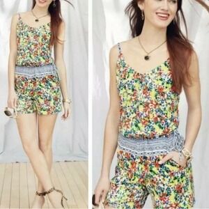 NEW Cabi Size Small Fiesta Romper Devon Floral